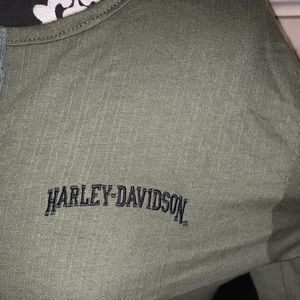 Harley Davidson ribbed long sleeve shirt